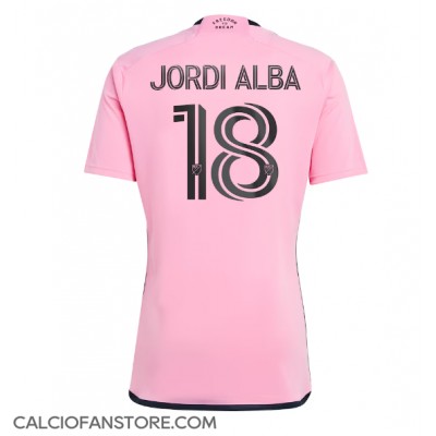 Maglia Calcio Inter Miami Jordi Alba #18 Prima Divisa 2024-25 Manica Corta Maglia Calcio Inter Miami Jordi Alba #18 Prima Divisa 2024-25 Manica Corta